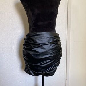 Fashion Nova leather mini skirt